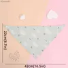 Bibs Burp Cloths 4 pièces/lot coton bébé bavoirs Triangle rot tissus dessin animé salive serviette bébé alimentation bavoirs doux absorbant garçons fille salive serviette L231125