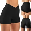 Aktive Shorts, einfach, Yoga, schmal, hohe Taille, einfarbig, Sport, schweißabsorbierend für