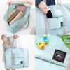 Evening Bags Tas Travel Kapasitas Besar Tangan Organiser Uniseks Penyimpanan Pakaian Jinjing Duffle Seri Huruf Marmer Putih 230425