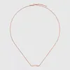 Luxury Designer Jewelry Pendant Necklace Wedding Party Jewelry Chain Brand Simple Womens Ornament Gold Rose Gold Necklace