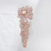 Pimler broşlar weimanjingdian marka kristal rhinestones düğün buketleri için büyük boy broşlar dekoratif mücevher 231124