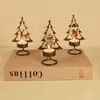 Candle Holders Christmas Scene Candlestick Old Style Atmosphere Exquisite Design Iron Art Holder Retro Wedding