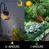 Lampes à gazon Arrosoir à énergie solaire arrose fée étanche douche Art lumière LED lanterne extérieure pelouse cour jardin décoration lampe Q231125