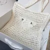 2023 Early Spring/summer Models Evening Bags Fiber Tote Bag Street Trend Braided Shoulder Bag