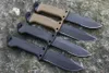 New LMF II Survival Straight Knife AUS-8 Titanium Coating Drop Point Blade FRN Handle Outdoor Fixed Blade Tactical Knives with Kydex