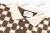 xinxinbuy Мужская дизайнерская футболка 23ss Paris жаккардовая ткань с буквенным принтом с коротким рукавом хлопок женская черный белый синий хаки M-2XL