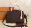 2023 Borse firmate MONTAIGNES BB M41056 Borse da donna Designer Borse shopping di lusso Borsa classica in pelle di marca di grande capacità Borsa marrone di lusso