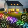 Lâmpadas de gramado Luz de jardim ao ar livre LED LED Solar Lawn Light Solar Flame Lights Lights Plug-In Led Lawn Lawn Lamp Putwway Patio Decor Iluminação Q231125