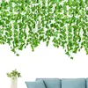 Dekorativa blommor 2.2m Fake Ivy Leaves Artificial Garland Greenery Garlands Plant Vine Hangings Wedding Wall