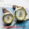 Montres-bracelets 2023 Montre Hommes Quartz Jade Femme Montres En Relief Bouddhiste Couple Montre-Bracelet Top Amoureux De La Mode Homme Horloge