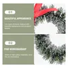 Decoratieve bloemen Kaarsenringen Krans Kerstboom Kunstmatige strik Kerst hangende kransen DIY-slingerdecors