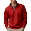 Men's Hoodies Sweater Casual Zipper Stand Neck Thickened And Velvet Solid Color Large Sweatshirts For Men Skirt Sweat Suits