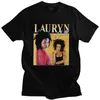 Heren t shirts vintage lauryn heuvel shirt heren korte mouw katoen streetwear t-shirt crew nek grafisch 90s rap tee tops merch cadeau kleding