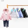 Para baixo casaco 2023 inverno coreano crianças meninos jaquetas grossas zíper quente com capuz parka impermeável brilhante lavagem-livre crianças meninos snowsuitl231125