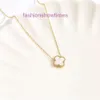 klavertjes ketting ontwerper hanger voor vrouwen klaver medaillon ketting zeer kwaliteit choker kettingen sieraden 18k verguld goud meisjes cadeau