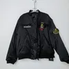 High Street Original VETEMENTS vestes à épaulettes VTM vestes Alpha isolation Air Force Bomber patché étiquettes manteau