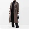 Bal letters Designer luxury women trench coat woman Windbreaker jacket classic Loose Belt Coat Female Casual Long Trenchs Coat B131