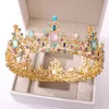 Vintage Crystal Tiara For Women Girls Birthday Gift Multicolor Bridal Bride Crown Hair Dress Accessories