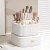 Caixas de armazenamento 360 ° Rotating Makeup Brush Multifuncional Pen Holder Desktop Organizador Caixa de cosméticos Grande capacidade