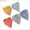 Baberos Paños para eructar 5 uds Toalla de saliva para bebé bufanda triangular Bandana de algodón puro Baberos impermeables recién nacidos niños niñas paño absorbente babero bufanda para saliva L231125