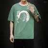 Hommes t-shirts ZhuZunZhe 2023 été Style Lion imprimé coton ample à manches courtes mode décontracté T-Shirt Explosion tout match