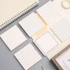 80sheets Office School Memo Pad Cute Planner Notepad Post Sticky Notes to Do List Grid Simple Tear Pads