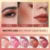 Lakerain Beauty makeup pink blush liquid rouge a level Multiple Using for Eyes Lips Sweestproof Long-lasting Easy to Wear Natural Face Make Up