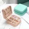 Make -upborstels sieraden Organisator Display Travel Candy Color Case Boxes Portable Box Leather Joyeros Organisation de JoyasmakeUp Harr22