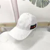 Novo estilo moda baseball bon baps taps chapéu de luxo masculino homem verão ao ar livre proteção solar casual hatband letra white caminhões chapéus 2023tt