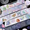 Hediye sargısı Kawaii Kelebek Denizanası Gem Washi Bant Parlak Havai Fişekler Dekoratif Etiket Çıkartmaları Scrapbooking Günlüğü Sanat El Sanatları