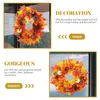 Decoratieve bloemen Kerstmis Halloween-krans Buitendecoraties Thanksgiving-kransen Zijden doek nep