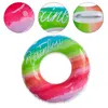 Gilet de sauvetage Bouée Enfants Adulte Cercle De Natation Gonflable Épaissi PVC Motif Arc-En-Cercle De Natation Piscine Jouets Siège D'eau Jouets J230424