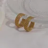 Kolczyki na stadnatach modne stal nierdzewna okrągły złoty wodoodporny wodoodporne sznurki dla kobiet dziewczęta imprezowe prezenty biżuterii