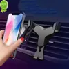 New Gravity Car Holder Air Vent Clip Mount Universal Phone حامل GPS يدعم GPS Cell STAND ل iPhone 13 12 Samsung XIAOMI