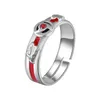 Cluster Rings Anime Uchih-Itachi Sharingan Cosplay 925 Sterling Silver Adjustable Finger Ring For Men Jewelry Women COS Props Birthday Gifts