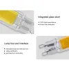 ミニLED G9電球5W 7W 10W Cob Glass 110V 220V LEDランプペンダント照明器具装置シャンデリア