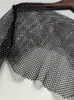 T-shirt da donna Tossy Sparkly Crystal Crop Top per le donne Fishnet Hollow Out See Through Cropped Coat Evening Night Club Luxury Top Party