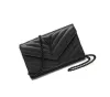 Designer womens shoulder bag luxury mini handbags fashion letter metal mark wool leather bags Paris chain clutch ladies envelope sling purses #Y1168 Top-quality1