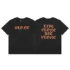 メンズTシャツファッション衣料デザイナーティーTシャツvトップローン夏の新しい共同稲妻ビッグVプリントストリートルーズカジュアルメンズレディース