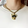 Цепи Ulj Hip Hop Diving Подвесной ожерелье для мужчин из цепного золота золотой цвет женские ювелирные украшения рождественские подарки