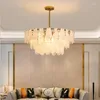 Chandeliers Pendant Lights Postmodern Minimalist Living Glass Ceiling Chandelier Luxury Bedroom Vintage French Lamps Creative Dining Room Le