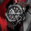 Montres-bracelets Marque Fairwhale Hommes Montre Numérique 48mm Sport Mode Militaire Montres Quartz Montre-Bracelet Lumineux