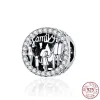 925 charm beads accessories fit pandora charms jewelry Wholesale Heart Circular Animal Bead