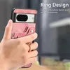 Metal Ring Bracket Shell For Google Pixel 8 Pro Pixel6 Pro 6A Pixle7 Pro 7A Photo Frame Magnetic Wallet Retro Phone Case