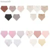 Bibs Burp Cloths Kiddiezoom 5pcs/Lot Baby Baby Girl Pibs Triangle Cotton Infant Bandana Newborn Feeding Saliva Towell231125