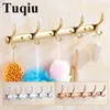 Towel Racks Wall Mounted Gold/Chrome/Rose Gold Clothes Hat Hook Row Vintage Robe Hook Bathroom Robe Hook Bath Hardware Set Kitchen Hanger 231124