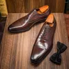 Robe chaussures Phenkang hommes formels en cuir véritable Oxford pour hommes italiens 2023 lacets de mariage affaires