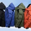 Jaquetas masculinas para baixo jaqueta homens pato branco inverno casaco à prova de vento quente parkas viagem camping sobretudo em engrossar cor sólida roupas com capuz 231124