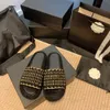 Kapty platformy damskie luksusowe sandały sandały skórzane splot szkiełki lofers moda damskie sandały swobodne buty czarne białe klasyczne plażowe szumki na zewnątrz