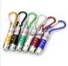 Portable mini keychain 3 in1 laser pointer flashlights led climbing hook keyring flashlight torches UV violet lighting money detec4681672